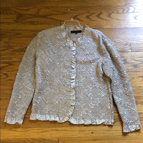 Tops - Women’s dark cream textured blouse